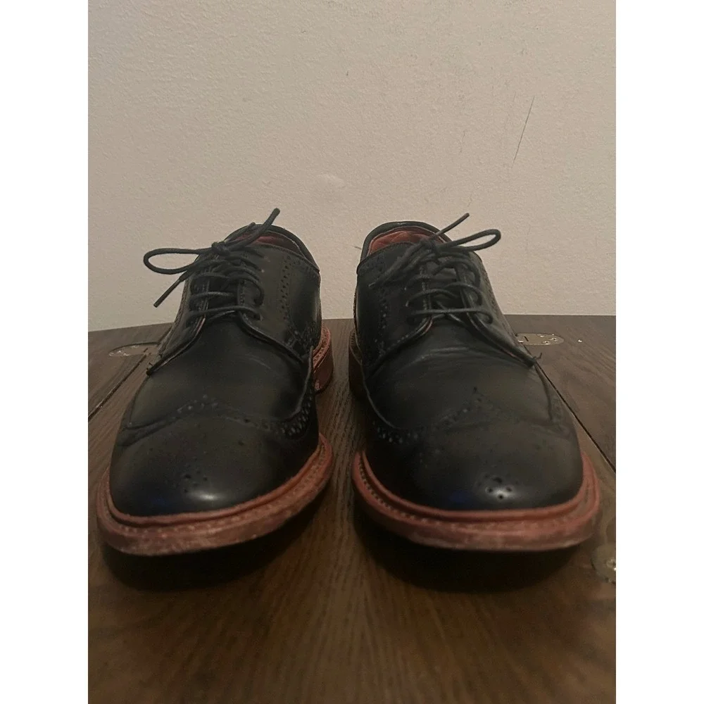 Allen Edmonds Alumnus Men's Black‎ Leather Wingtip Oxford Dress shoes Size 10.5D